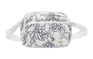 Сумка через плечо из полиэстера LiNing Chinese Culture Series среднего размера унисекс белая с принтом по всей поверхности