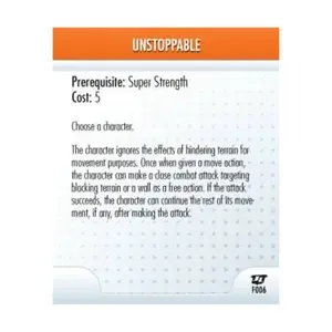 Карта подвига - Неудержимый, DC HeroClix - Justice League - Singles