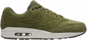 Кроссовки Nike Air Max 1 Premium 'Olive Canvas', зеленый