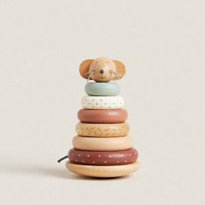 Деревянная игрушка пирамида Zara Home Mouse And Block, деревянный