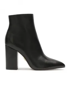 Кожаные ботинки на шпильке с подходящим верхом Kazar, черный