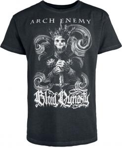 Футболка Arch Enemy Bloody Wave - Glow In The Dark, антрацит