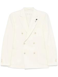 Lardini двубортный пиджак, белый