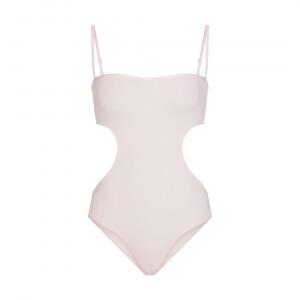 Боди SKIMS Cotton Rib Cut Out, розовый