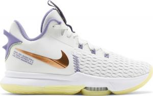 Кроссовки Nike LeBron Witness 5 'Summit White Metallic Bronze', белый