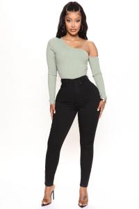 Джинсы скинни Fashion Nova FNF8180SH, черный