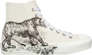 Кроссовки Dior Wmns WalkNDior Tiger Print, кремовый