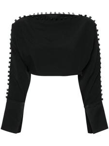 Блузка Mila Taller Marmo, черный