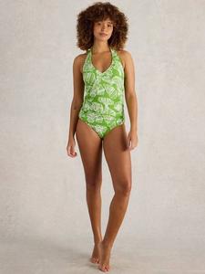 Топ танкини Valley White Stuff, Green/White