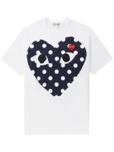 Футболка с принтом Comme Des Garçons Play, белый