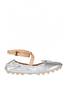 Балетки Limited Edition Tod'S, серебряный