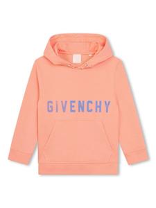 Givenchy Kids худи с кулиской и логотипом, оранжевый