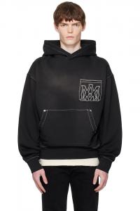 Ма оверсайз худи с контурным принтом Amiri, черный