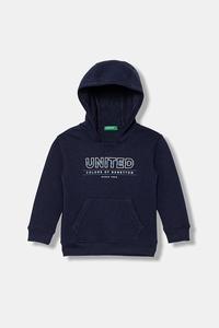 Детская хлопковая толстовка United Colors Of Benetton, темно-синий