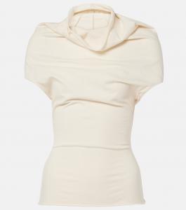 Топ из хлопкового джерси Rick Owens, Natural