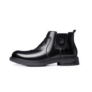 LAORENTOU Черные мужские ботинки, цвет Black