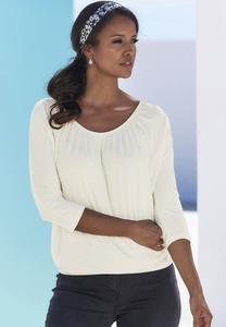 Футболка с длинным рукавом 3/4 ARM LASCANA, бежевый