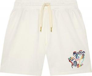 Спортивные шорты Casablanca Fujita San Embroidered Sweatshort 'Off White', белый