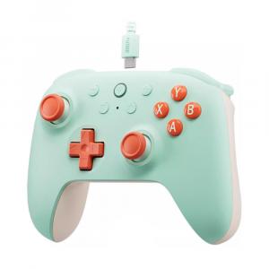 Проводной геймпад 8BitDo Hunter 2 Youth Edition, зеленый/оранжевый