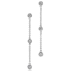 Серьги Tiffany & Co. Elsa Peretti Diamonds by the Yard, платина