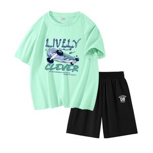 Детская повседневная спортивная одежда WARRIOR, water зеленый/h cool skateboard-черный/h08k