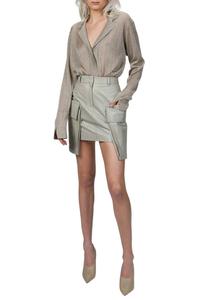 Винтажная вязаная рубашка в оттенке свежий бриз ZEYNEP ARCAY, Fresh Breeze