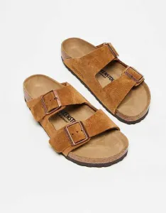 Сандалии унисекс Birkenstock Arizona из норковой замши