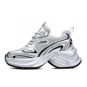 Кроссовки JEEP SPIRIT Chunky Sneakers Women's Low-top, серебряный