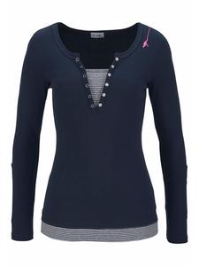 Kangaroos Футболка «2 в 1» темно-синего и белого цвета