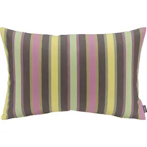 Декоративная подушка Yucatan Outdoor с разноцветными полосками H.O.C.K., Lila/salbeigrün + gestreift