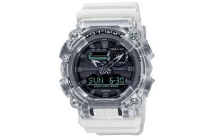 Мужские часы Casio GA-900SKL-7APR серии Dual Display с жидкокристаллическим и аналоговым дисплеем черные