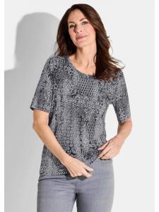 Рубашка антрацитового / черного / белого / с узором GOLDNER