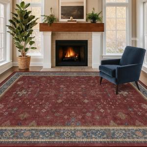 Ковер Hazo Haus для гостиной, 183х244 см, бордовый