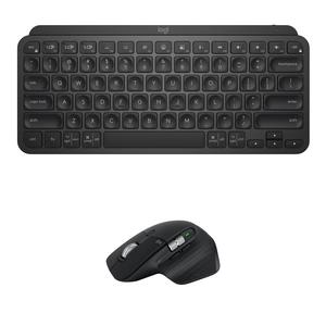 Комплект из беспроводной клавиатуры Logitech MX Keys Mini и мыши MX Master 3S (черный)