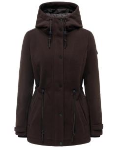 NAVAHOO Межсезонное пальто 'Lächelstern 14' в цвете Chocolate