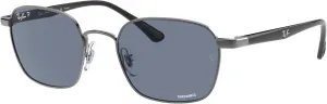 Солнцезащитные очки Ray-Ban RB3664ch Chromance Square, Gunmetal/Polarized Blue