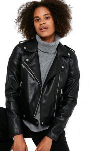 Куртка из искусственной кожи Noisy May NMRollo Jacket, черный