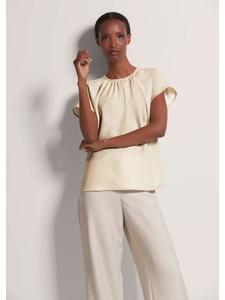 MADELEINE Блузка-рубашка с блестящим акцентом цвета гальки