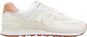 Кроссовки New Balance 574 'Ecru Tint Mahogany', белый
