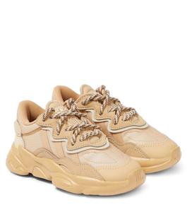 Кроссовки Ozweego с кожаной отделкой Adidas Originals, бежевый