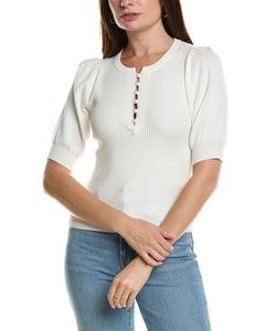 Лила П Хенли свитер с рукавом три четверти Lilla P, белый