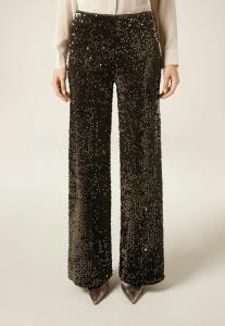 Брюки Calzedonia PALAZZO WITH SEQUINS, Brown/Bronze