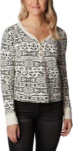 Columbia Womens Holly Hideaway Long Sleeve TopФутболка для походов, Chalk 80S Stripe