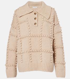 Объемный шерстяной свитер Mitch Altuzarra, Wheat Mel