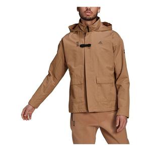 Куртка adidas Wj Jkt Warm Solid Color Casual Sports Hooded Jacket Yellow, желтый