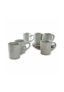 Набор чашек, 6 шт. Biarré серый Loberon, серый