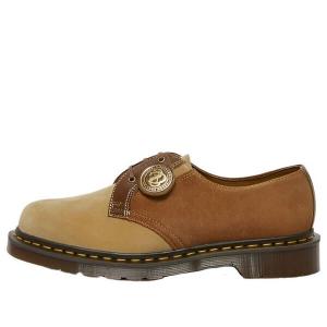 Тапочки 1461 made in england suede oxford leather shoes 'brown' Dr. Martens, коричневый
