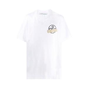 Футболка Off-White Tape Arrows Short Sleeve Over Tee 'White', белый
