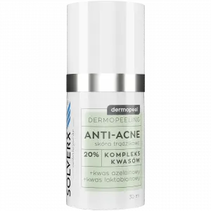 Solverx Dermopeel скраб для лица с азелаиновой кислотой 20%, 30 мл