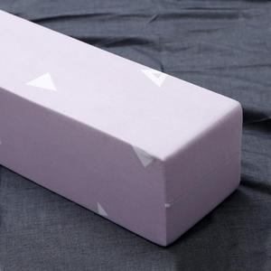 Generic Подушка-уплотнитель для зазора кровати розовая клиновидная съемная Pink